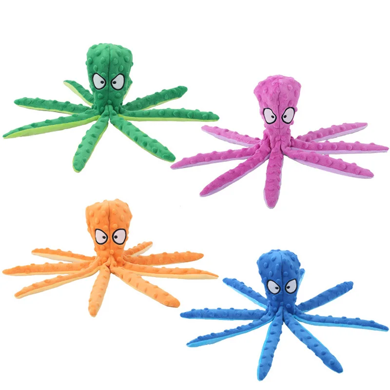 Indestructible Dog Chew Toy - Pluche Octopus Hondenspeelgoed Interactief Speelgoed Onverwoestbaar