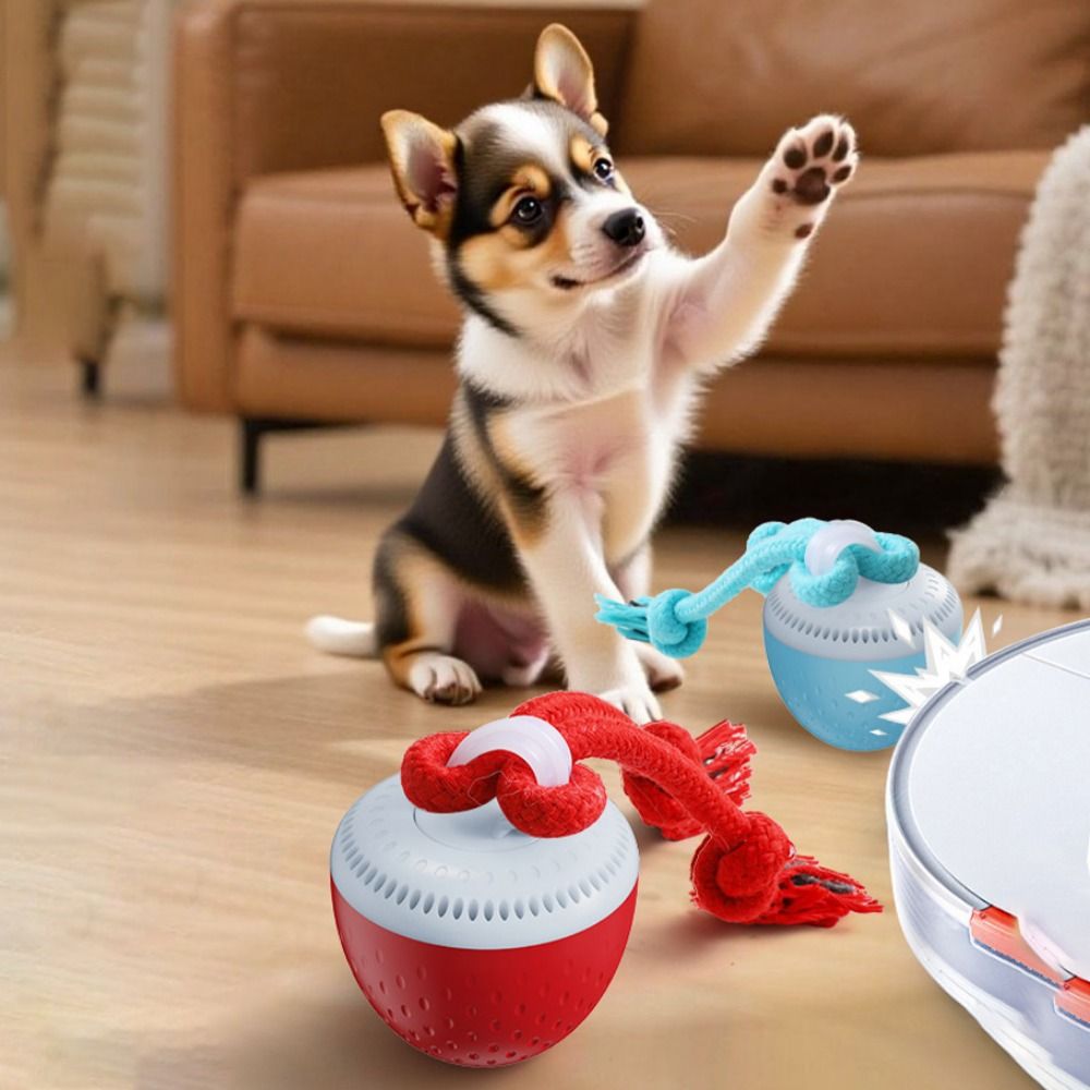 Automatic Moving Dog Ball - Bijtbestendige slimme hondenspeelgoedbal met willekeurige baan,