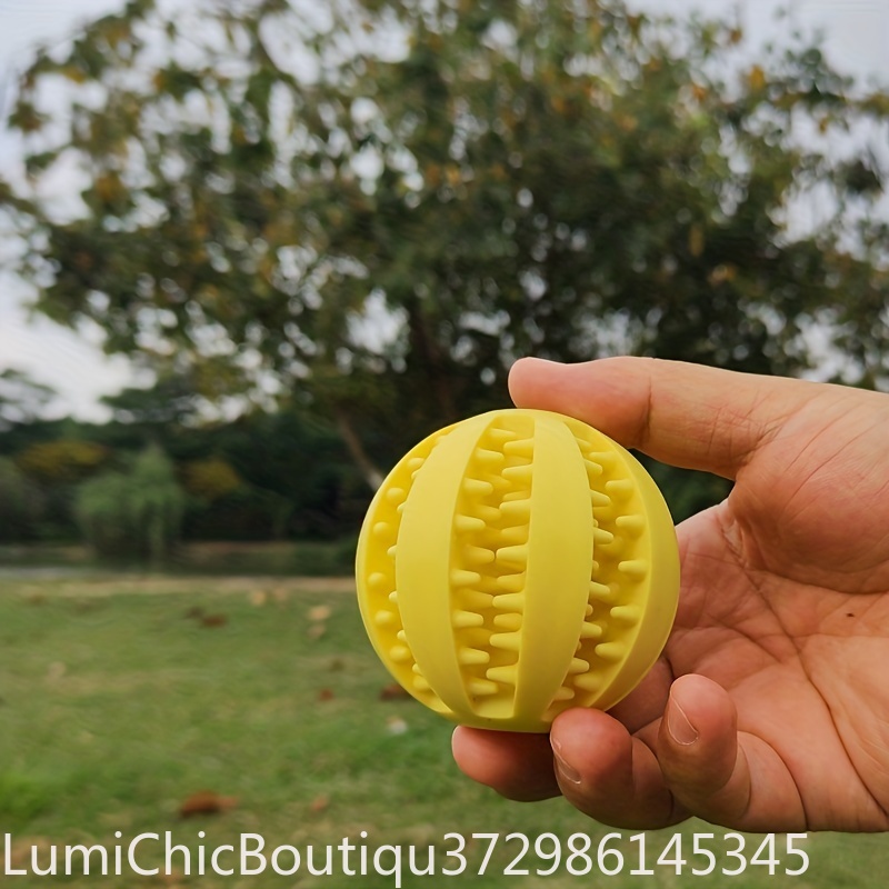 Rubber Treat Dispensing Dog Toy - Rubberen hondenbal met voerdispenser, duurzaam kauw-