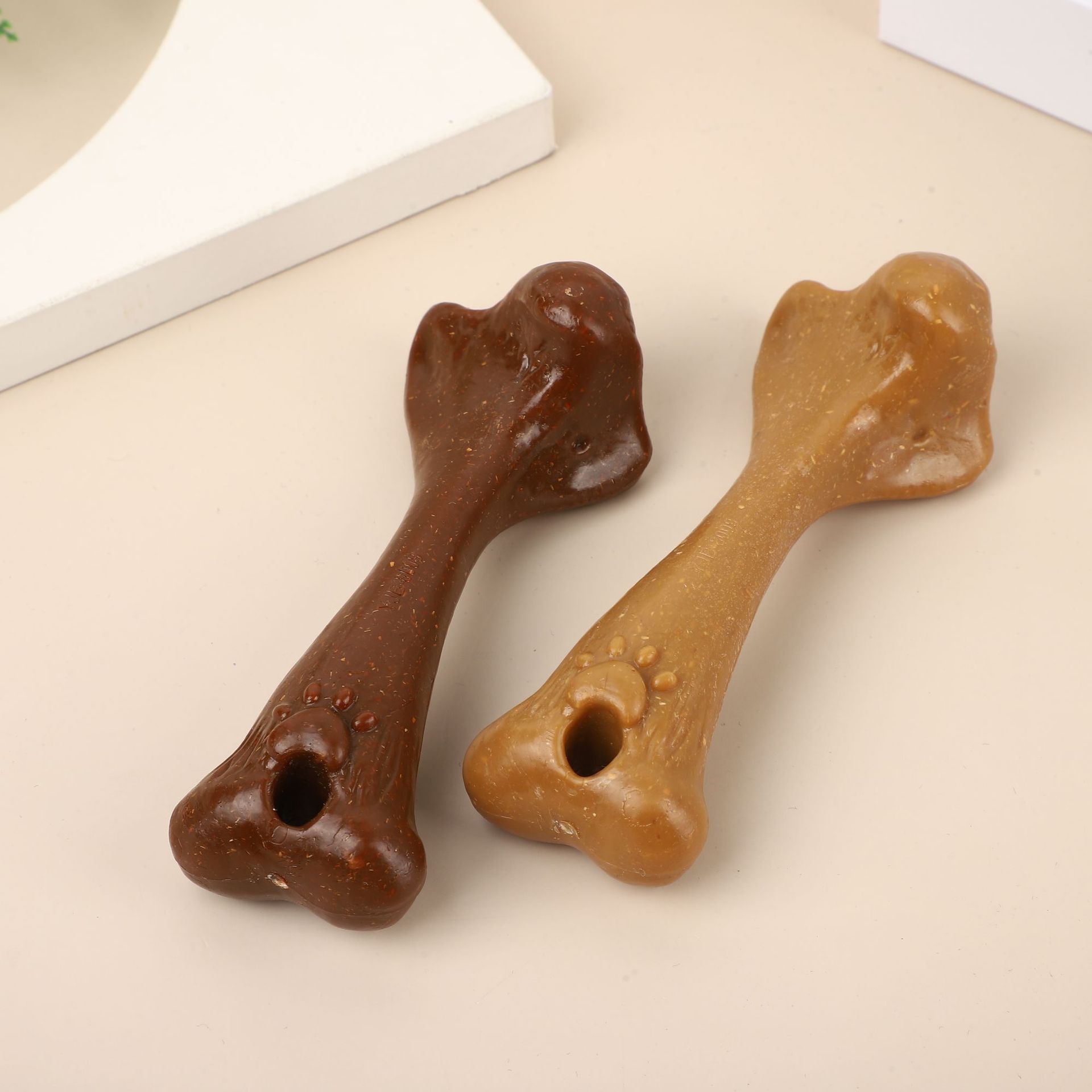 Teeth Cleaning Dog Chew Bone - Hondenkauwspeeltje met grote botvorm, simulatie, bijtbestendig,