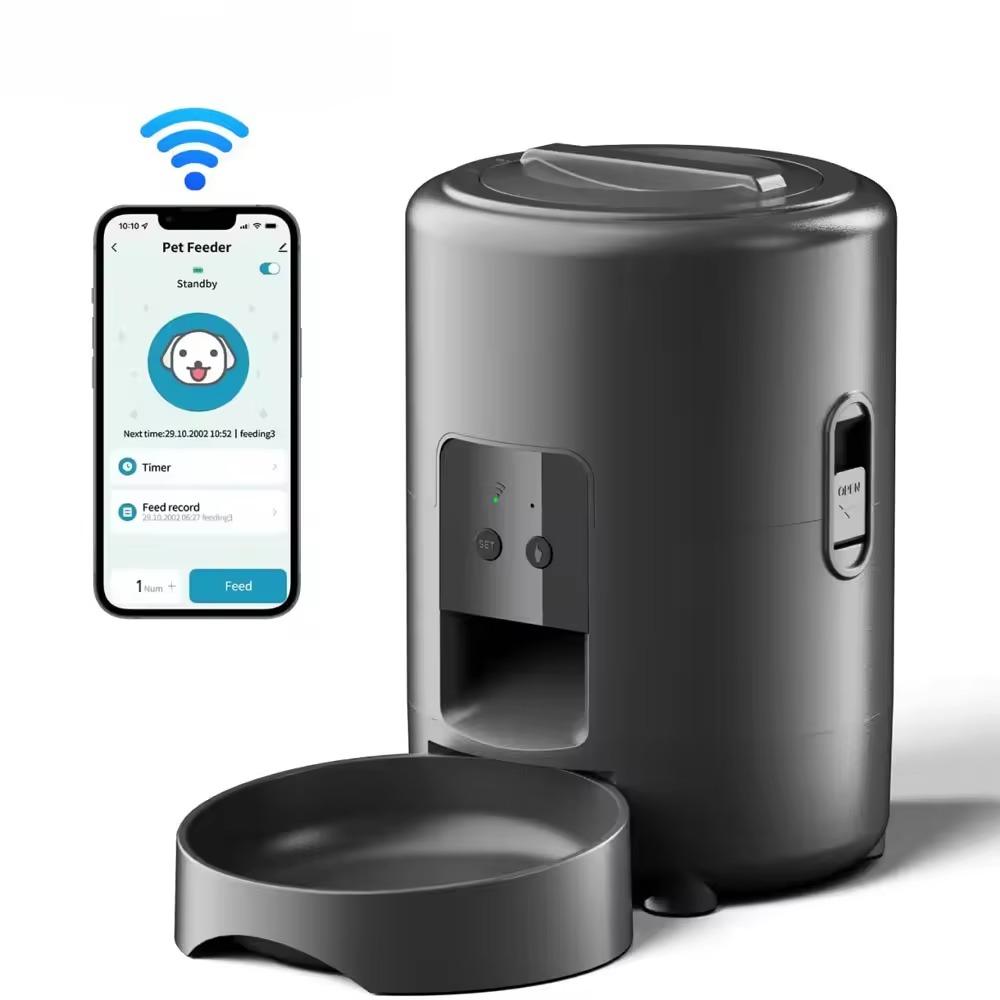 Pet Feeders - Automatische huisdierenvoeder met 2L APP-besturing, knopversie,