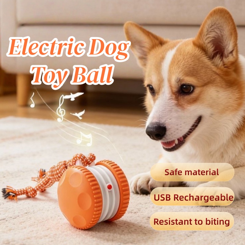 Automatic Moving Dog Ball - Slimme elektrische interactieve huisdier-speelbal, automatisch rollende