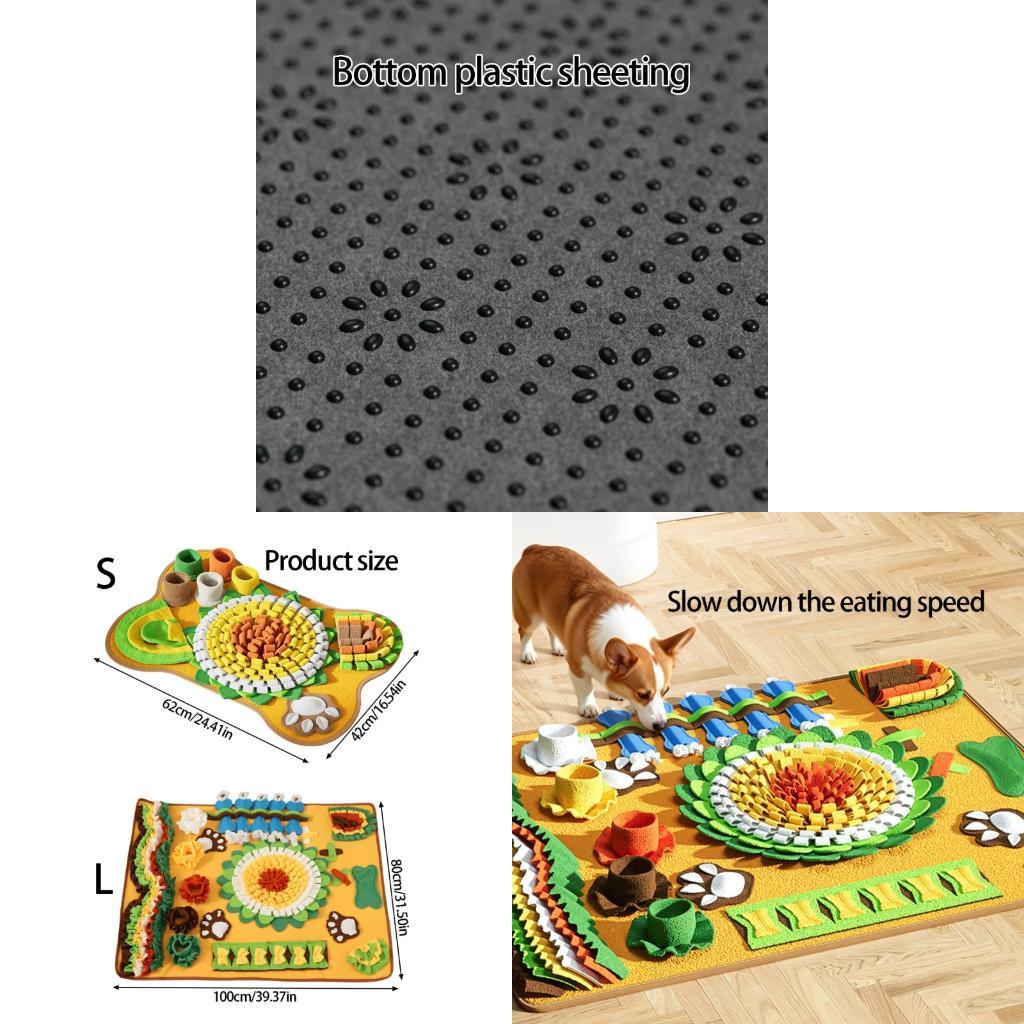 Snuffle Mat For Dogs - G92C Hond Snuffelmatten Katten Hondentrainingsdeken Neuswerk