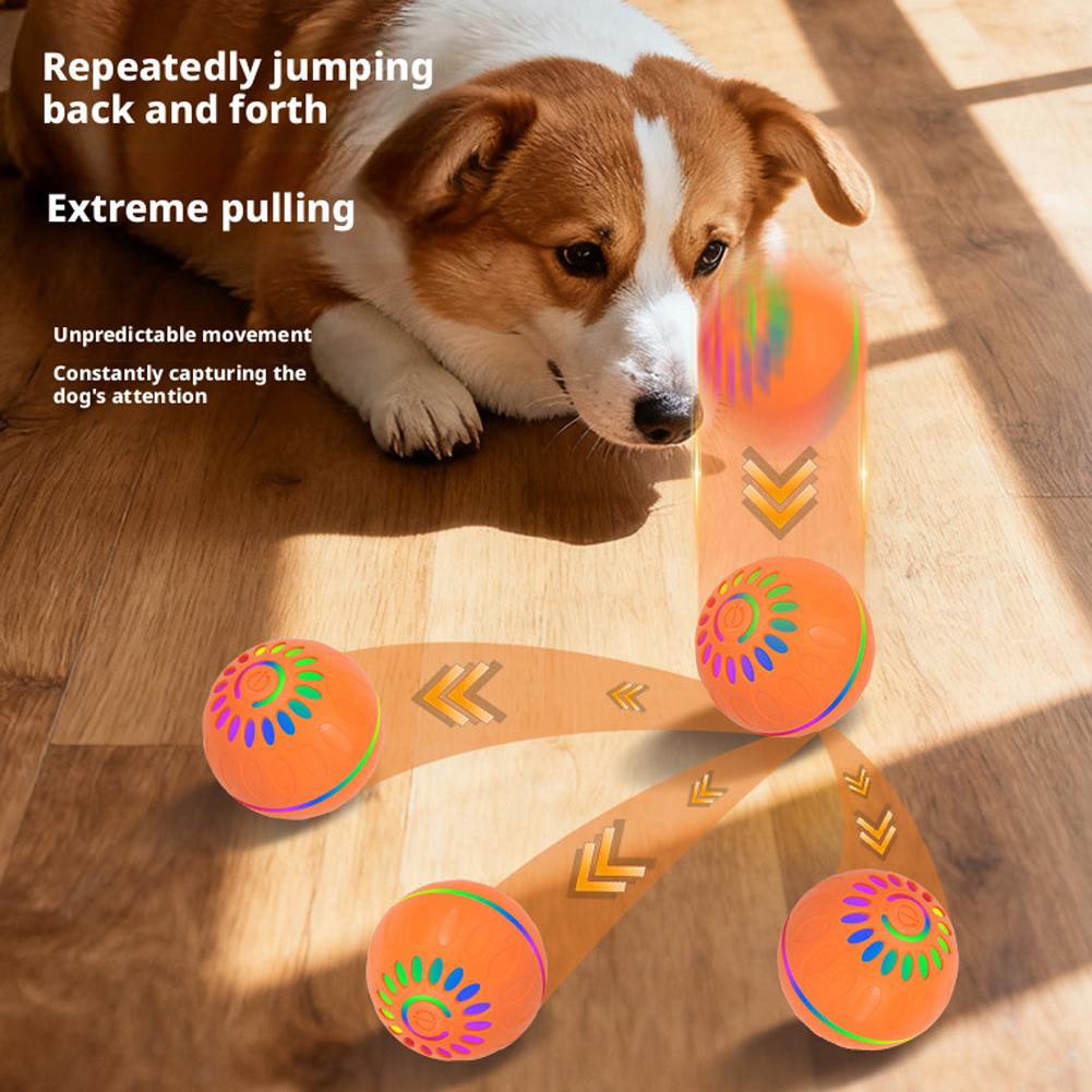 Automatic Moving Dog Ball - Slimme hondenspeelgoedbal Automatisch interactief huisdier Elektronisch