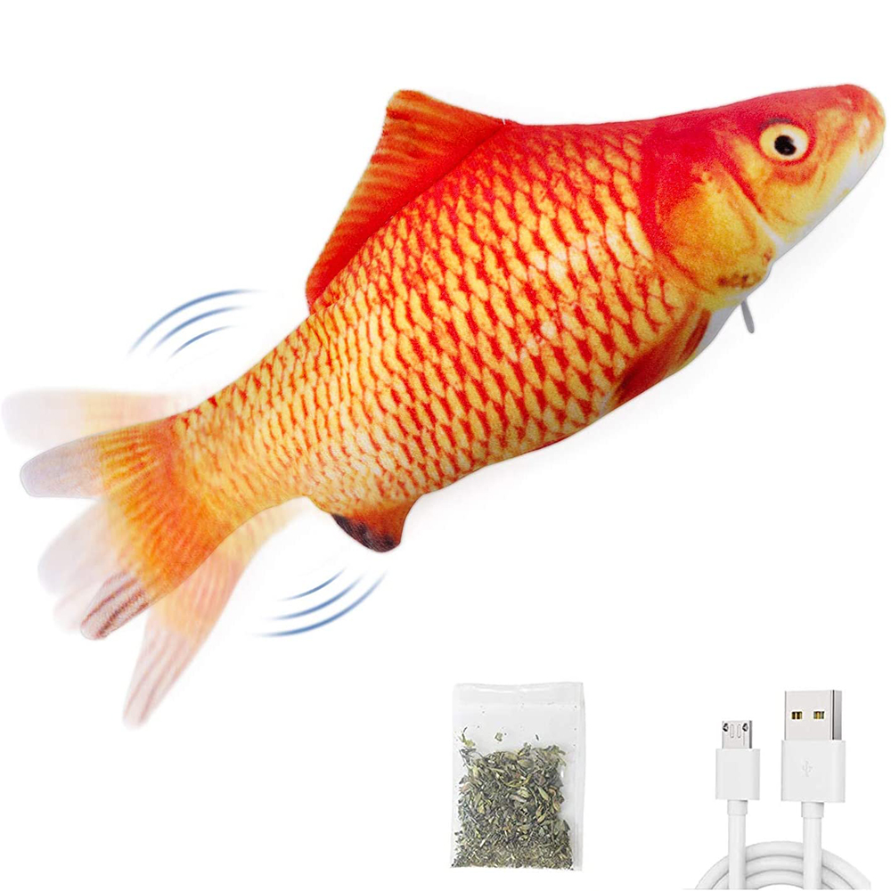 Electric Floppy Fish Dog Toy - Katten Speelgoed Vis USB Oplader Interactieve