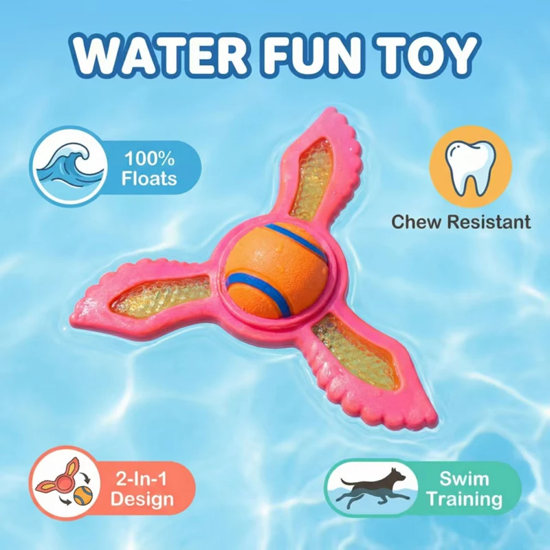 Flying Disc Dog Training Toy - Hond Interactief Drijvend Vliegschijfje Waterdicht Apporteer