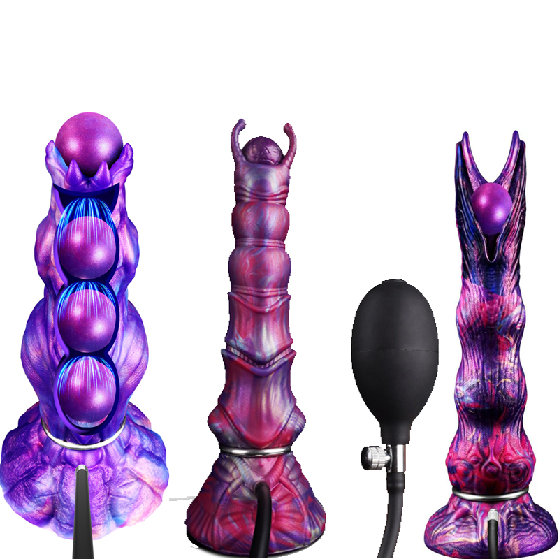 Interactive Squeaky Plush Dog Toy - Ovipositor speelgoed opblaasbare anale plugset, fantasieknoop