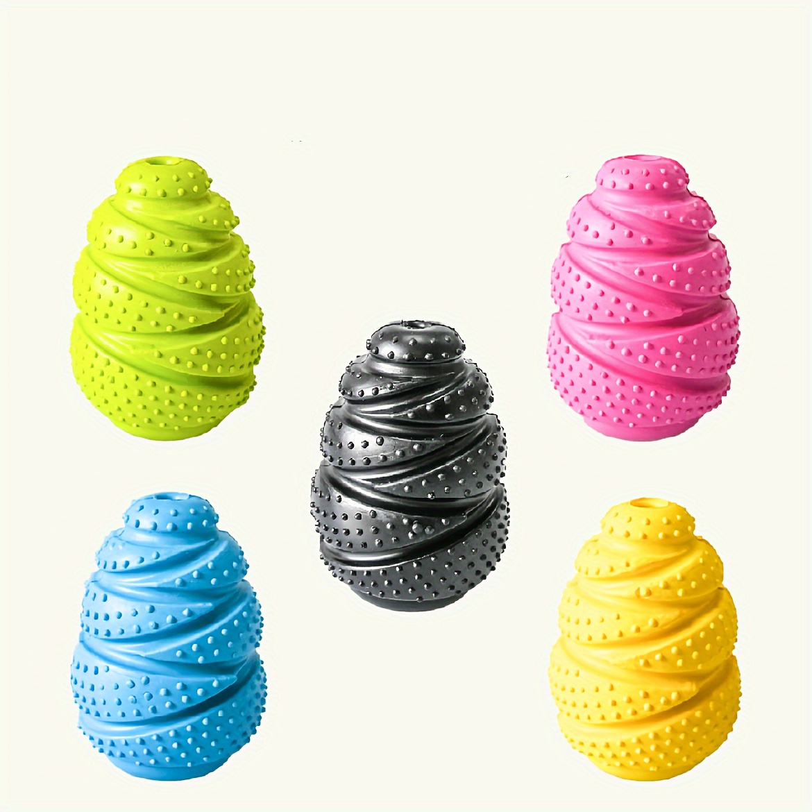 Rubber Treat Dispensing Dog Toy - Duurzaam rubberen hondenkauwspeeltje met traktatiedispenser -