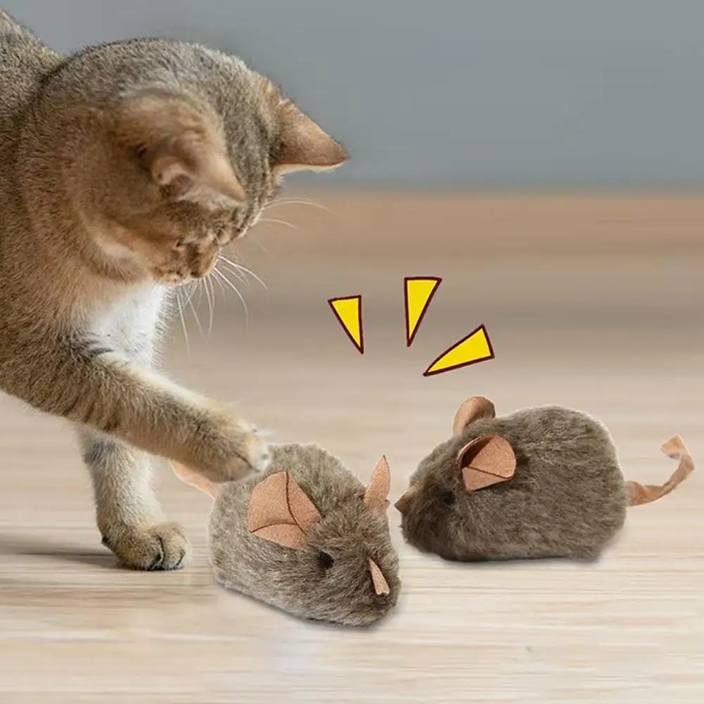 Catnip Interactive Plush Mouse - Grappige Pluche Muizen Katten Speelgoed Simulatie