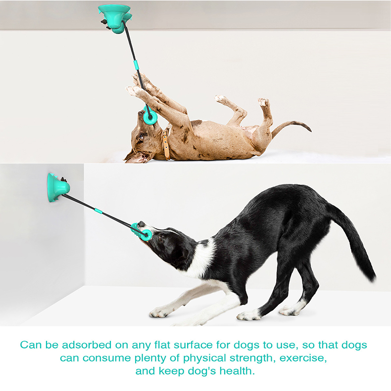 Suction Cup Dog Tug Toy - Dubbele Zuignap Hondenspeelgoed Trekspel, Onverwoestbaar Interactief