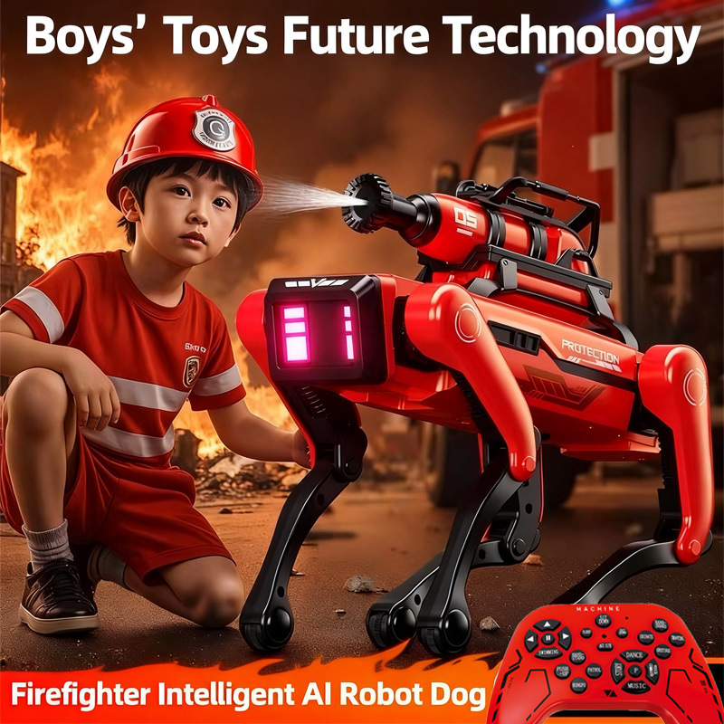 Dog Toys - AI Robot Hond Intelligente brandbestrijdingsrobot Hond