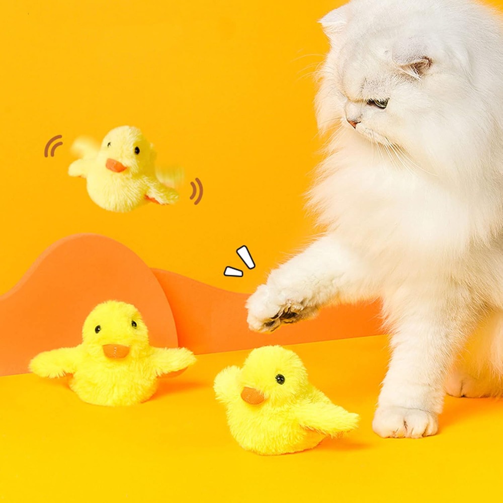 Catnip Interactive Plush Mouse - Elektrisch eendjeskatten speeltje interactief pluche knuffel