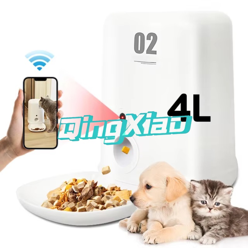 Pet Feeders - Volledig Automatische Slimme 4L RVS Huisdierenvoeder