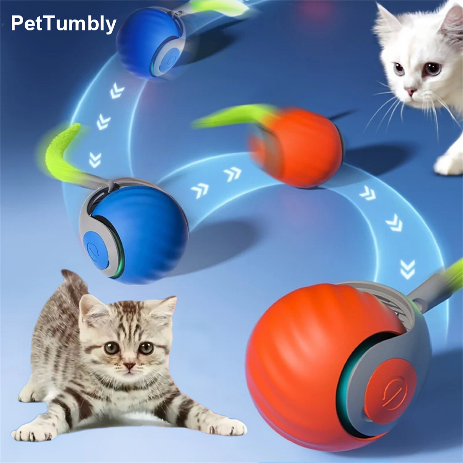 Automatic Moving Dog Ball - Interactieve kattenbal Automatisch rollende speelgoedbal voor