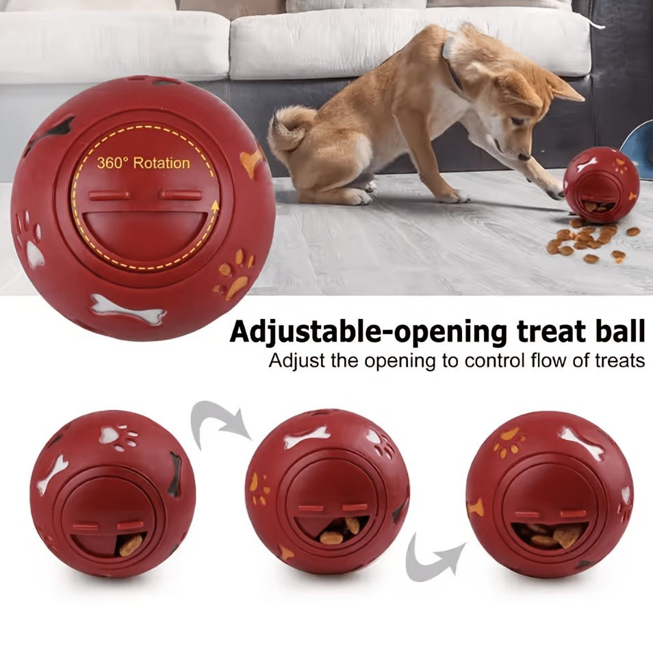 Rubber Treat Dispensing Dog Toy - Hondenkauwbal, Slow Feeder voerdispenser speelgoed voor