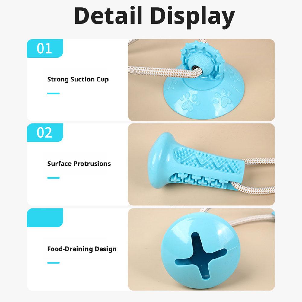 Zuignap hondenspeeltje interac - Suction Cup Dog Tug Toy recensie en prijs