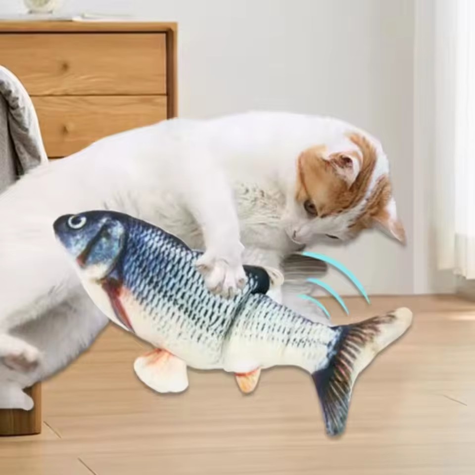 Kat Hond Speelgoed Vis USB Opl - Electric Floppy Fish Dog Toy recensie en prijs