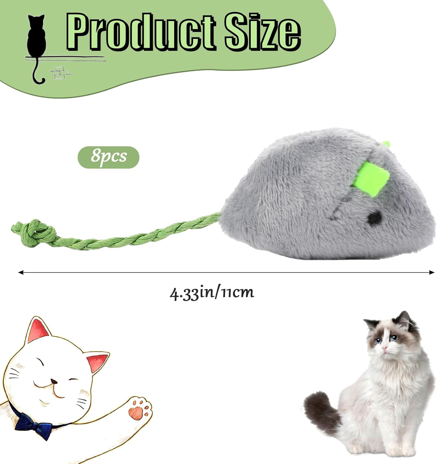 8 Willekeurig verpakt interact - Catnip Interactive Plush Mouse recensie en prijs