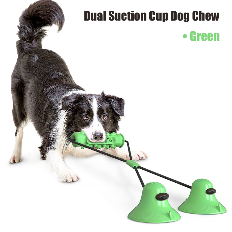 Dubbele Zuignap Hondenspeelgoe - Suction Cup Dog Tug Toy recensie en prijs