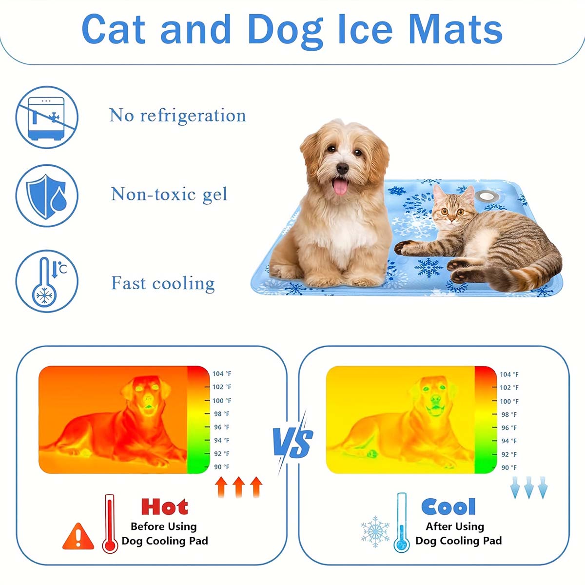 Zomermat voor huisdieren, ijsm - Pet Beds recensie en prijs