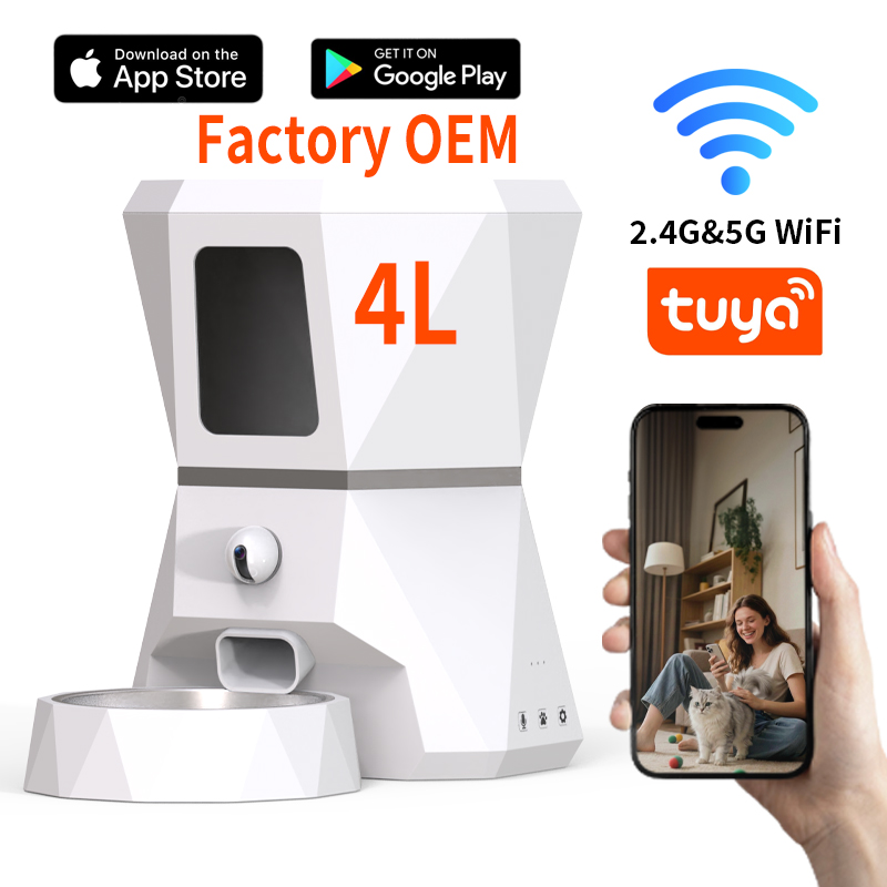 Topkwaliteit 4L Tuya APP-gestu - Pet Feeders recensie en prijs