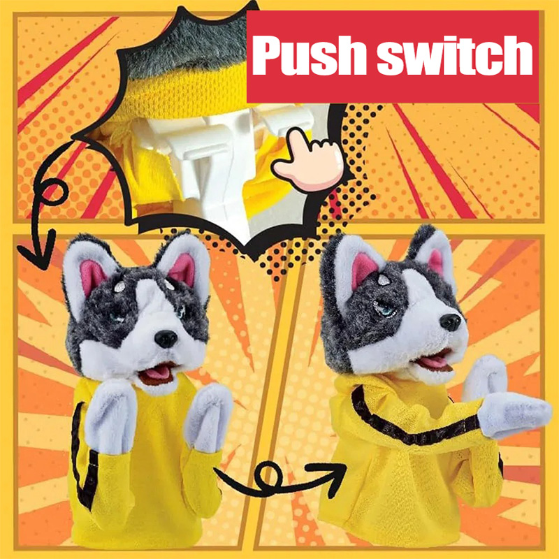 Kid Kung Fu Husky Handschoenen - Interactive Squeaky Plush Dog Toy recensie en prijs